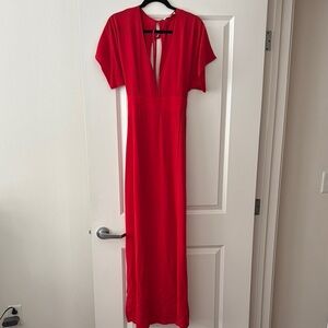 Elegant Red Maxi Dress - WAYF